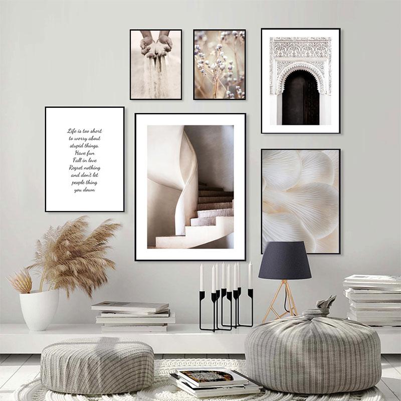 Reed Wild Plant Sand Nordic Posters And Prints Wall Art Canvas Painting Wall Pictures For Living Room Scandinavian Home Decor