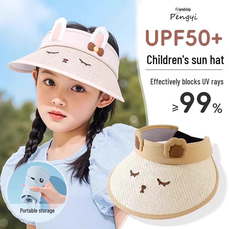 New Kids' UV-Protection Sun Hat - Breathable Summer Shade for Boys and Girls