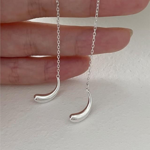 ANENJERY Cercei cu lanț cu picătură de apă cu ciucuri pentru femei Bijuterii simple pentru petreceri Cadouri