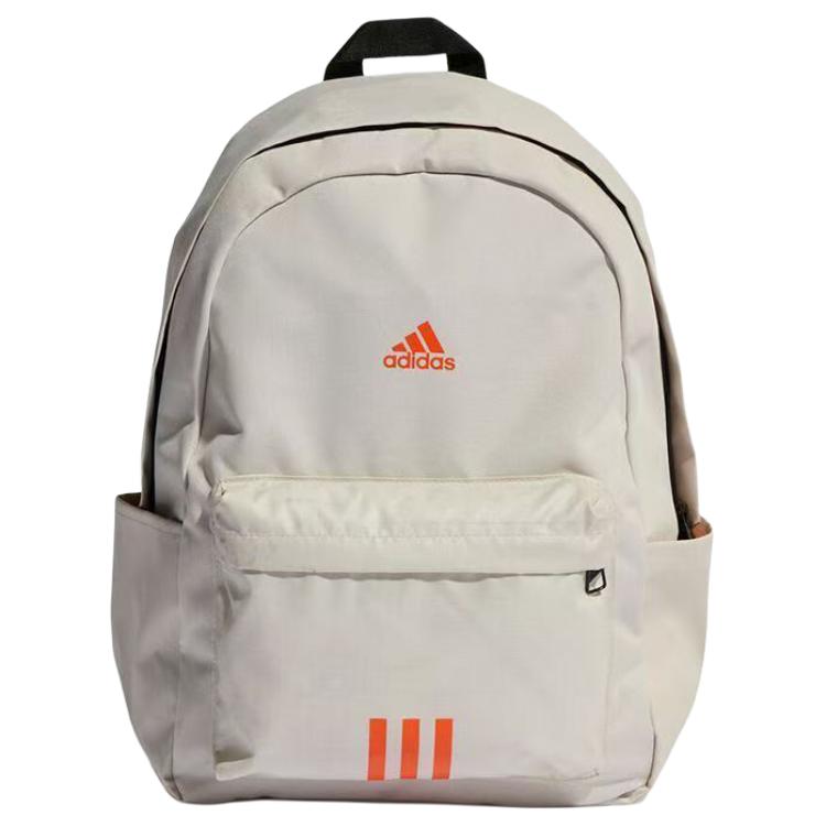 Adidas Clsc Bos 3S BP Series Sports Casual Brand Logo Zipper Backpack Unisex Backpack Brown HM9146