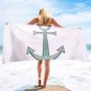 Anchor Beach Towel Sand Free Microfiber Oversized Large Beach Towels  Absorbent Lightweight Soft and Quick Dry Towels for Men