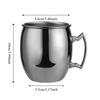 Fall-resistant Moscow Mule Mug with Handle Beer Cup Drinkware Cocktail Wine Cup  Gift