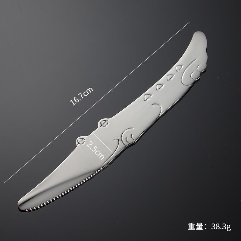 304 Stainless Steel Ocean Fish Fork Spoon Coffee Stirring Stick Dolphin Whale Series Creative Children's Western Tableware