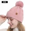 Winter Knitted Hat, Gloves, Hat, Scarf Three-piece Set, Winter Women's Outdoor Riding Double-layer Knitted Scarf