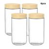 4pcs/set 10 Oz Spice Containers With Lids Spices Fresh And Tidy Glass Yogurt Containers With Lids