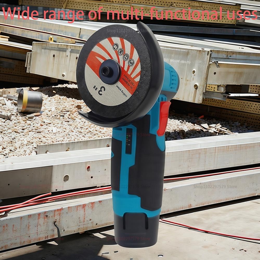 19500RPM 12V Cordless Angle Grinder | Diamond Cutting/Polishing/Grinding | Mini Rechargeable Multi-Function Tool