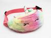 Kids Unicorn Plush Crossbody Bag - Cute Winter Cartoon Fanny Pack for Girls