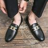 Classic Brand Men's Leather Casual Shoes Retro Brown Low Top Massage Sole Men's Loafers Commuting Versatile Driving Shoes