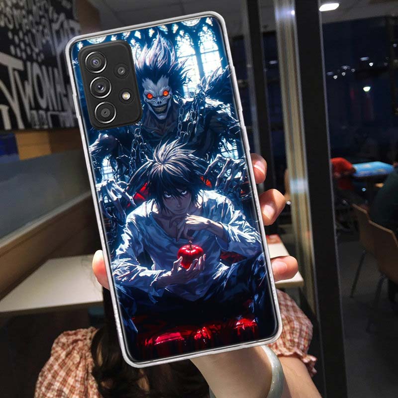 Anime Deth Note Light Yagami Phone Case for Samsung A54 A57 A37 A17 A14 A15 A12 A24 A34 A55 A35 A25 A52S A07 A05S A04S A22 A32 A