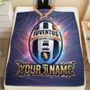Custom Name Juventus Flannel Blanket, High Quality Comfortable for All Seasons, Home Decor, Warmth and Comfort