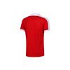 Nike Color Block V-Neck Breathable Quick-Dry Soccer Short Sleeve T-Shirt Men Tops Red 725892-657