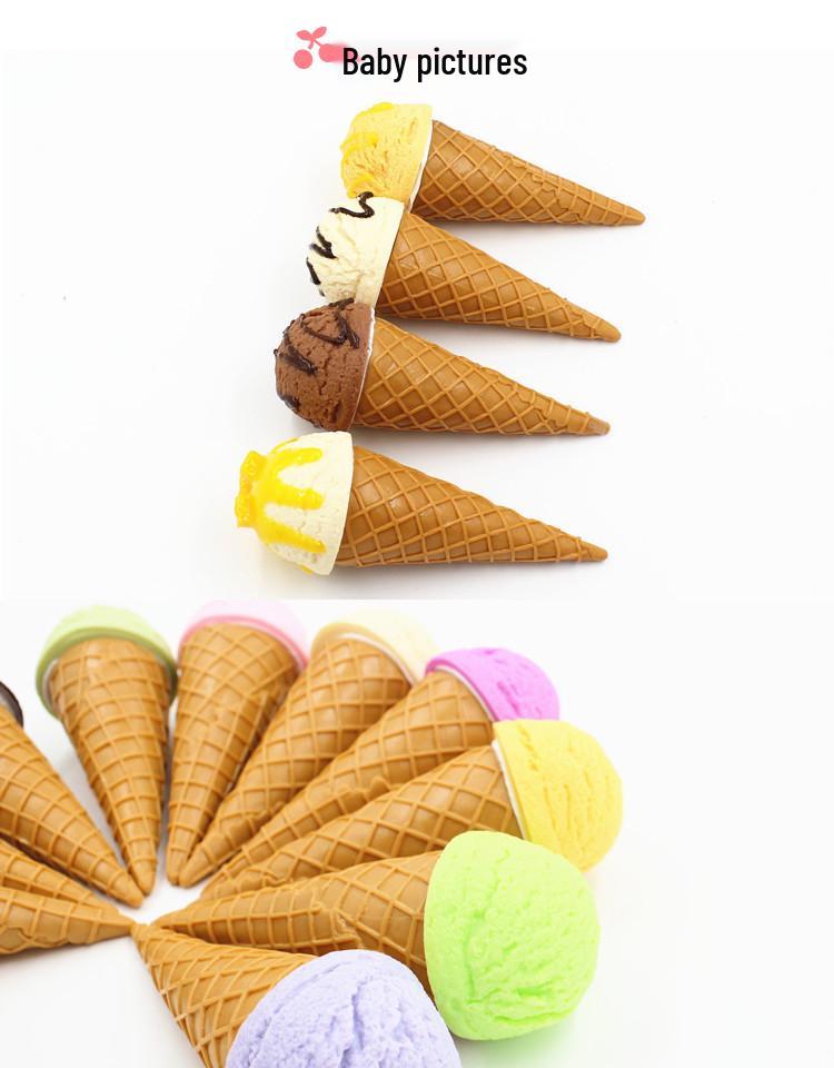 Realistic Ice Cream Cone Prop for Display & Photography