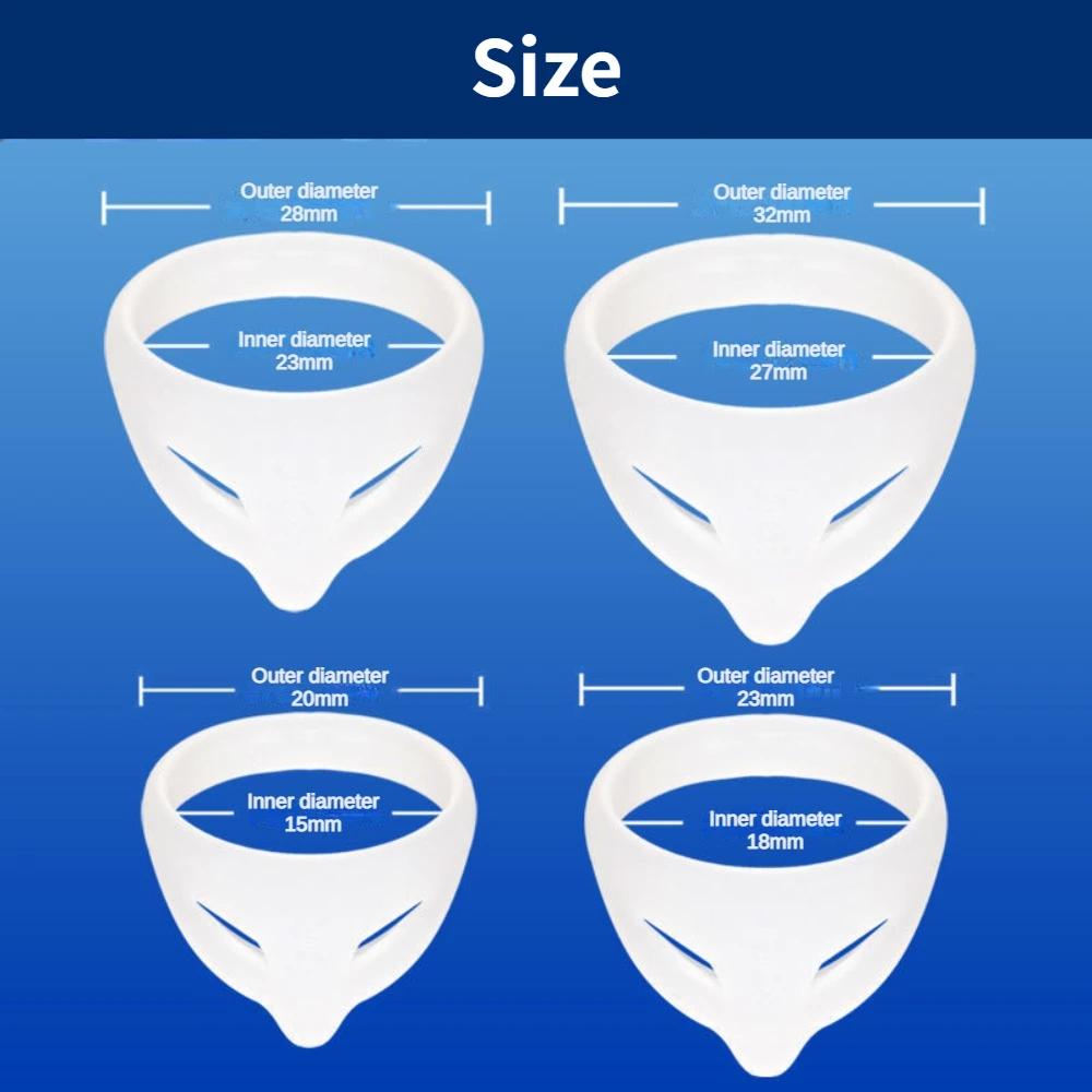 S/L Foreskin Corrector  Male Glans Exposure Delayed Ejaculation Penis Erection Penis Ring Soft Silicone Elastic Adult Toy