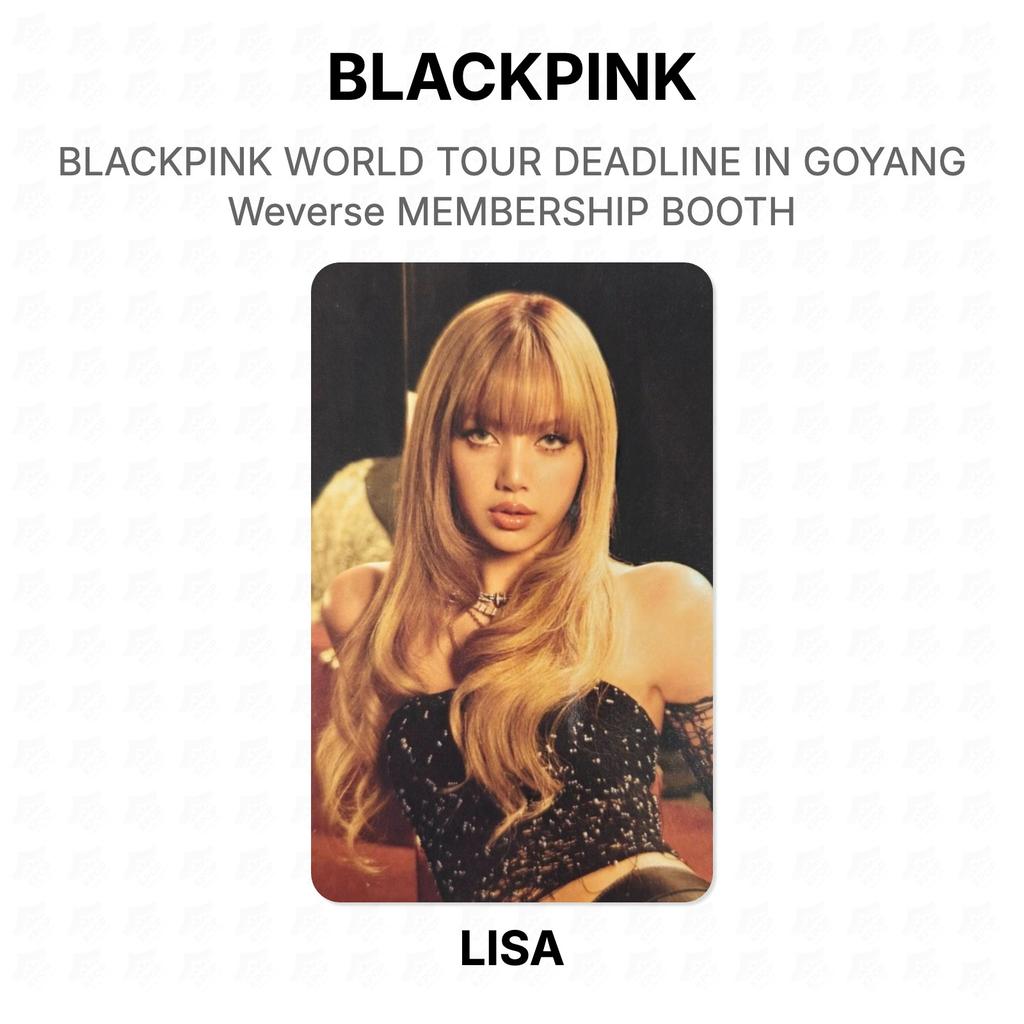 BLACKPINK WERELDTour DEADLINE IN GOYANG Weverse LIDMAATSCHAP STAND Officiële Fotokaart