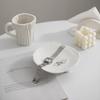 Ceramic Jewelry Storage Tray Creative Aromatherapy Candle Stand Desktop Storage Plate  Kitchen