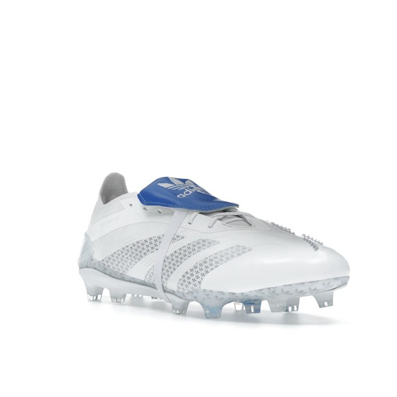 Adidas David Beckham X Predator Elite Laceless FG White Blue Bird Unisex Sneakers Cloud-White Royal-Blue IG9115