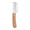 Multifunctional Stainless Steel Onion Cutter and Peeler Three in One Grater Tool with Wooden Handle for Kitchen Use