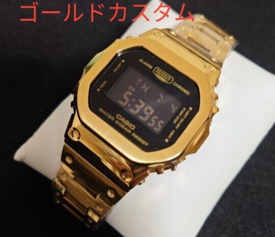 

[USED] CASIO G-SHOCK DW5600P Gold Metal Custom