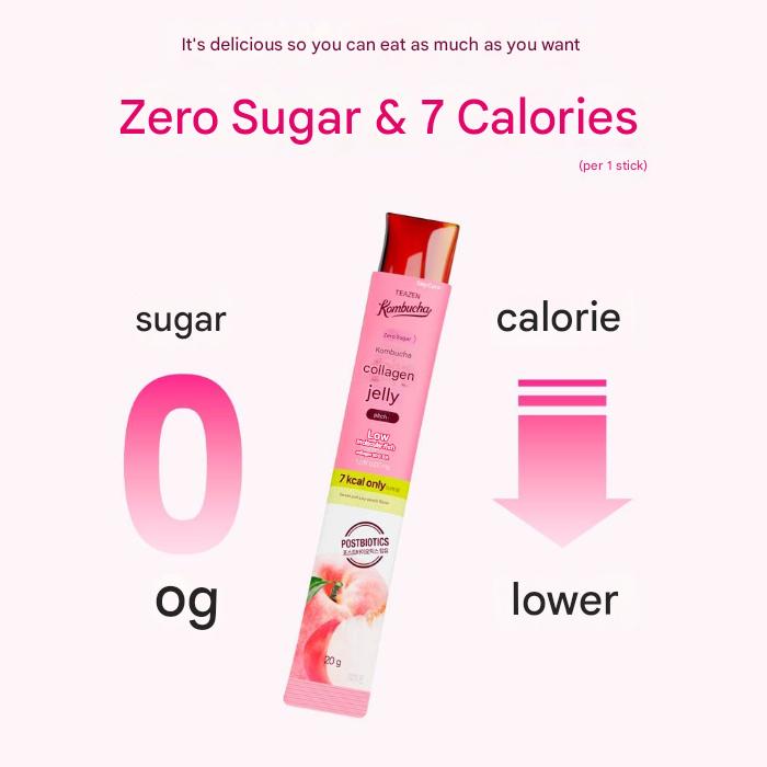Teazen Kombucha Collagen Jelly (20g × 14 Sticks)  (3 Options)