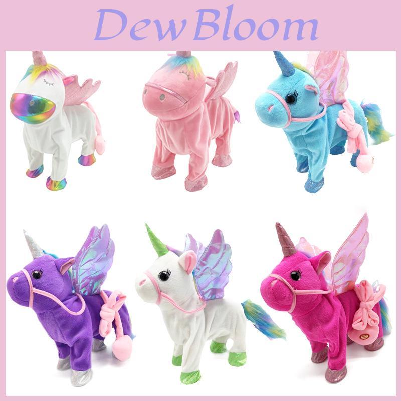 Unicorn Walking Plush Toy With Singing And Swinging Features For Kids Bedroom Decor