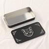 Portable Tarots Card Box Astrologys Divination Storage Case Iron Tarots Card Storage Case for Witches Decoration