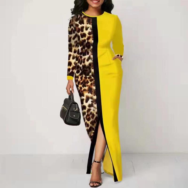 BITCED Fashion Long Sleeve O-Neck   Casual Dresses