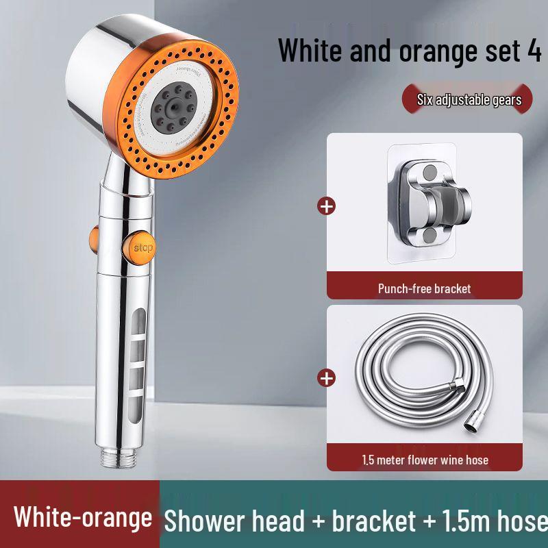 Pressurized Rain Shower Head Filter Nozzle for Home Bathrooms