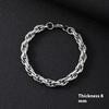 Bracciale da Uomo in Acciaio Inossidabile Semplice Prepotente Punk Alto Senso Cubano Acciaio al Titanio Bracciale Gioielli da Uomo
