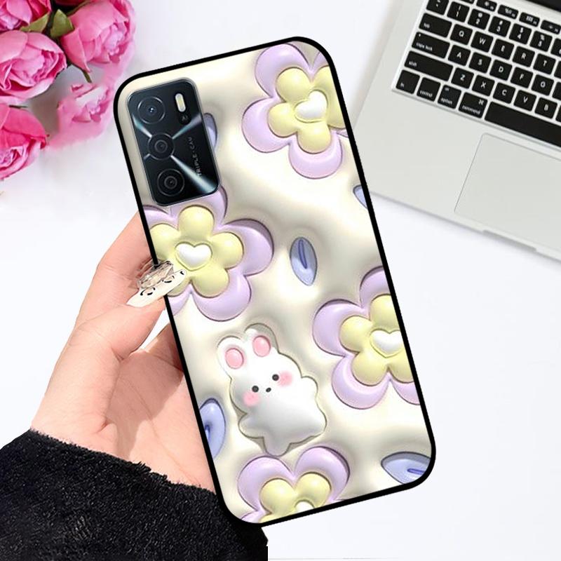 For Oppo A16 A16s 4G Case CPH2269 CPH2271 Fashion Cartoon Shockproof Soft Silicone Phone Cover For OPPO A16s A 16 Coque Bumper