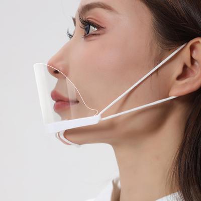 Yousheng 10/20 Stück Spuckschutz Mundschutz Wiederverwendbar Transparenter Gesichtsschutz mit elastischem Ohrband Restaurants Koch Lebensmittel-Service Nasen-Mundschutz