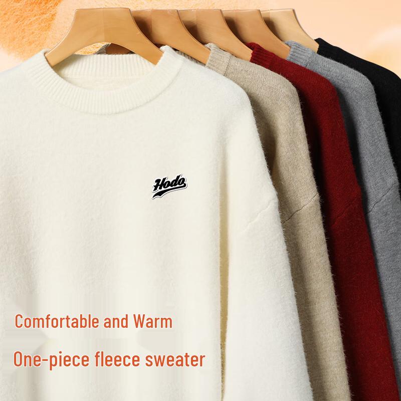 Hodo Men's Cloud-Feel Warm Fleece Sweater
