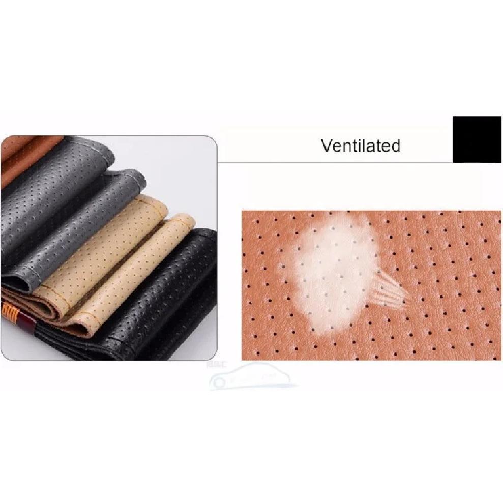 Durable Ventilate Car Steering Wheel Cover With Needles and Thread /summer Micro Fiber Leather Steering-Wheel Covers