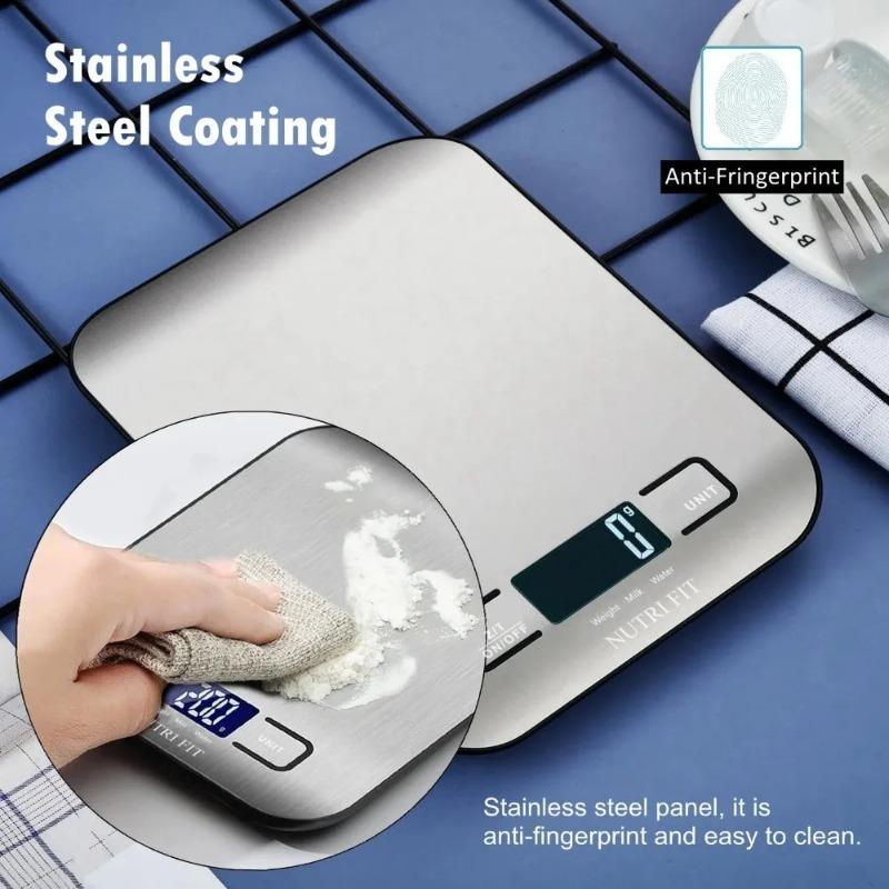 Healthy Diet Electronic Scale, High-Capacity Stainless Steel Weighing Scale with Wear-Resistant Base, Waterproof Moisture-Proof