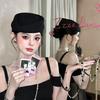 French Style Flated Top Beret Hat For Women And Men Soft Cotton Fabric Suitable For Event And Daily Outings