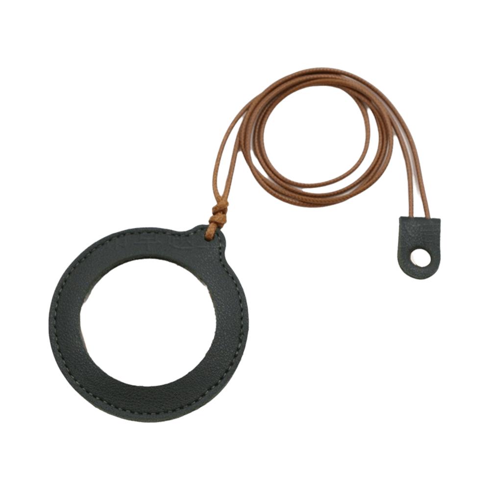 Leather Strap Magnifier with Leather Case Portable Reading Magnifier Elderly