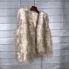 Autumn and Winter Imitation Turkey Feather Canary Environmentally Friendly Fur Vest Artificial Fur Thermal Vest Women's Jacket