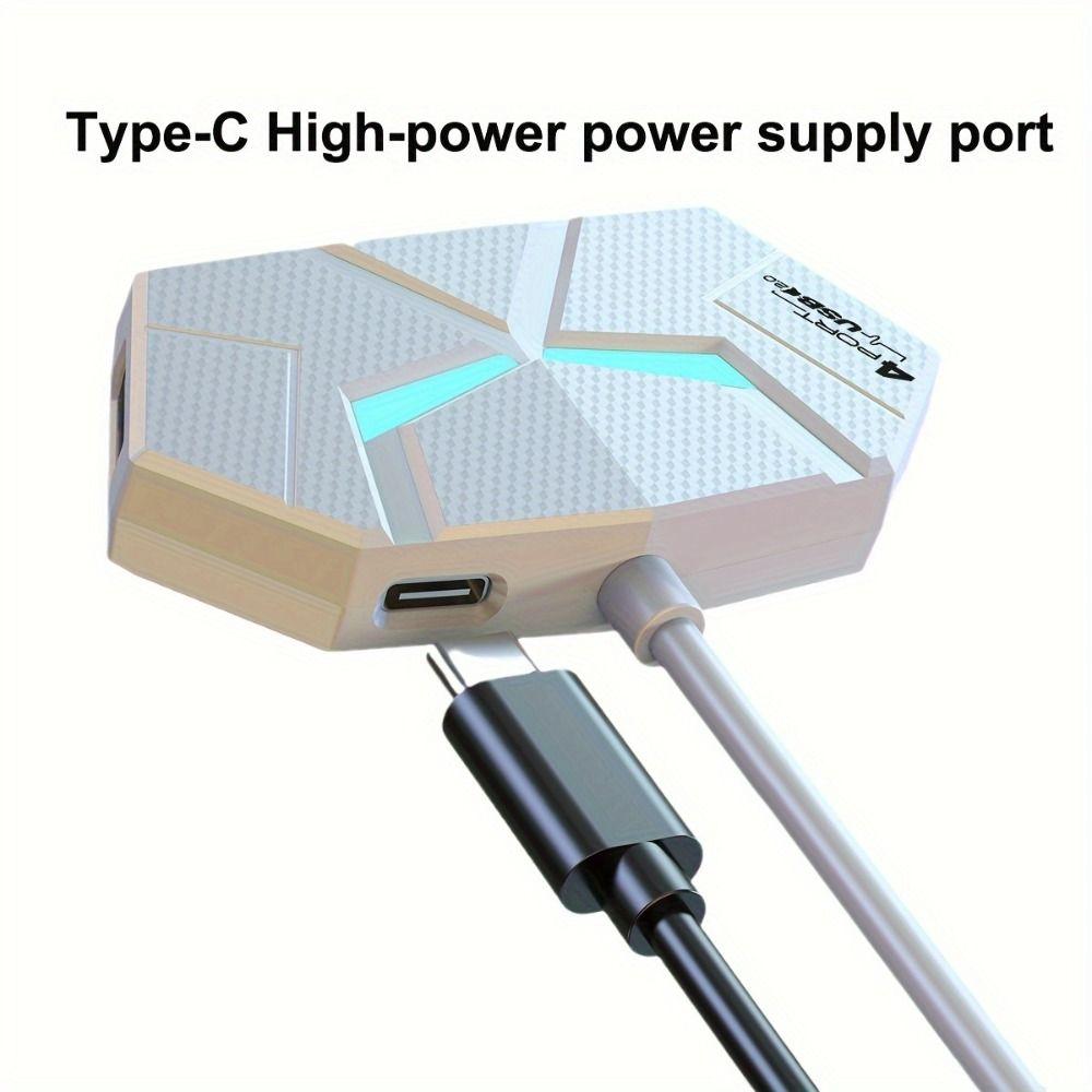 4/7 Ports USB Splitter Adapter Type C USB 3.0 HUB Splitter USB Docking Station  Laptop Computer