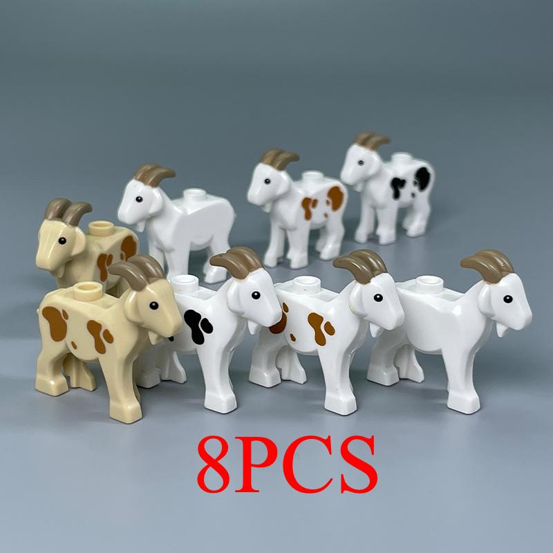 The Zoo Model African Elephants Camel Deer Crocodile Leopard Animal Building Blocks Educational Games Figure Brick Toys Kid B03