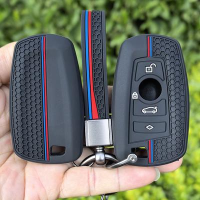Fashion Silicone Car Remote Key Case Cover For BMW 1 3 5 7 Series X1 X3 X4 X5 F10 F15 F16 F20 F30 F18 F25 M3 M4 E34 Keychain