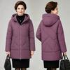 XL large size winter new mother outfit fashionable versatile foreign style cotton-padded clothes loose cotton-padded jackets women's jackets women's