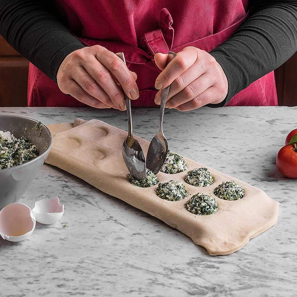 Attrezzi da cucina 10 con stampi per tortellini, tagliapasta in alluminio, stampo per gnocchi, pressa per pasta, strumenti fai da te per preparare la pasta