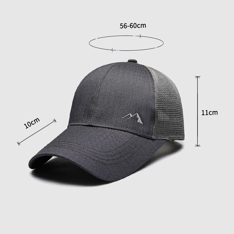 Sommer Herren Atmungsaktive Mesh Baseballkappe Sonnenschutz Outdoor Sport Schnelltrocknende Kappe