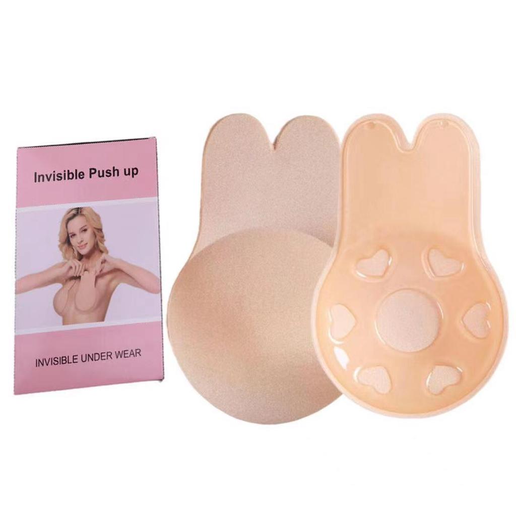 Cross-Border Breathable Silicone Push-Up Rabbit Nipple Covers - Invisible Lifting Pasties