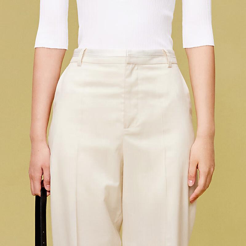 LESS 2024 Summer Flared Cropped Trousers