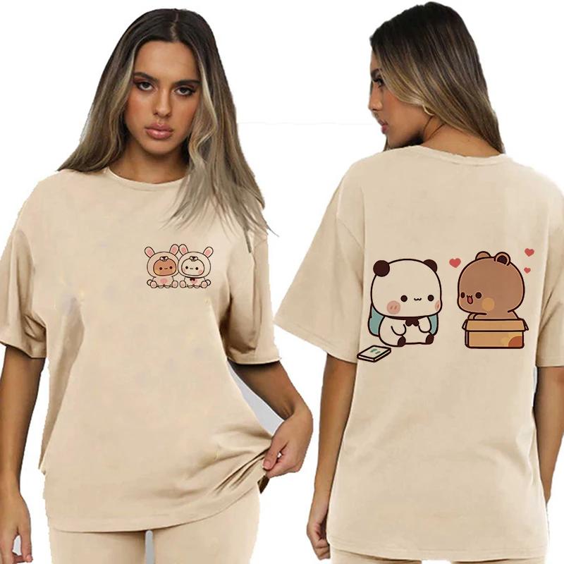 Bubu Dudu Velikost EU Topy Roztomilé tričko Manga Ženy Muži Legrační tričko Grafika Tričko pro volný čas Y2k Streetwear Kreslené gotické oblečení