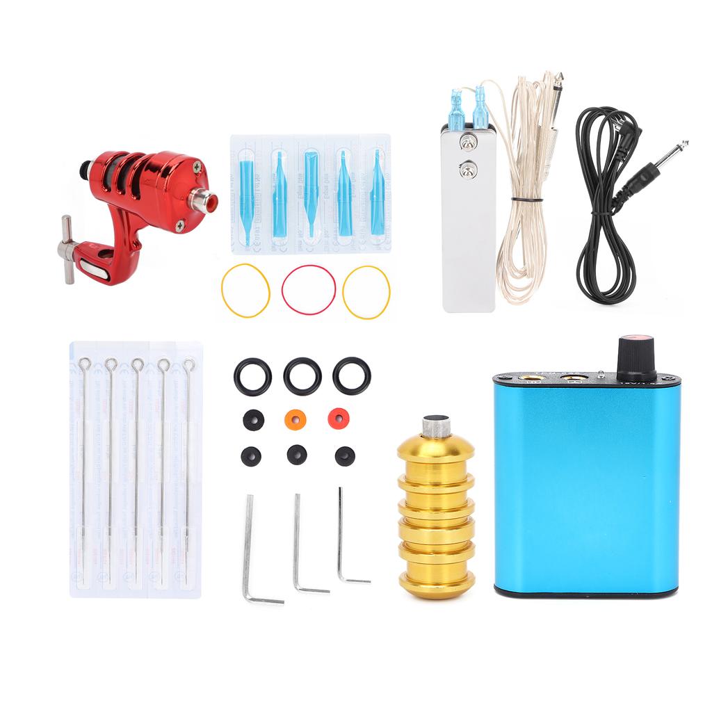 Tattoo Set Professional Coil Tatoo Machine Liner Shader Needle Kit Supply Tool SetEU Plug