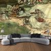 Home Wall Decoration Tapestry Retro Art Painting Background Office Living Room Tapestry