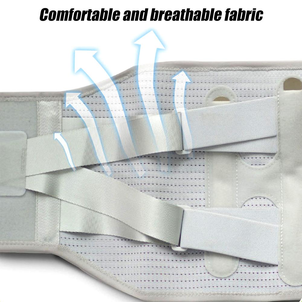 Breathable Back Brace For Men Lower Back Pain With 4 Metal Stays, For Sciatica, Herniated Disc, Scoliosis And More Pain Relief