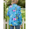 Women's Long-sleeved Shirt 2026 Spring New Fashion Floral Printing Loose and Thin Polyester Fiber Breathable