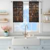 2pcs Middle Ages Bookcase Printed Curtain - Artistic Home Decoration Curtains   All Season Decorative Curtains